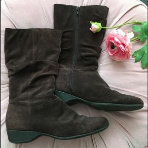 Brown Suede Boots